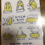 こんな感じで刈るんだ？ひつじの毛刈りクリアファイルが可愛すぎるw