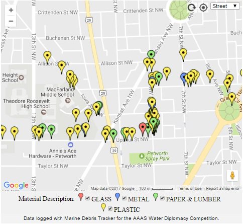 JambeckResearch's tweet photo. Join the @AAASFellowships #MDTracker @DebrisTracker cleanup competition this week! Collecting #Litter data-keeping the #waterclean #citsci https://t.co/AzOvT3zjBx