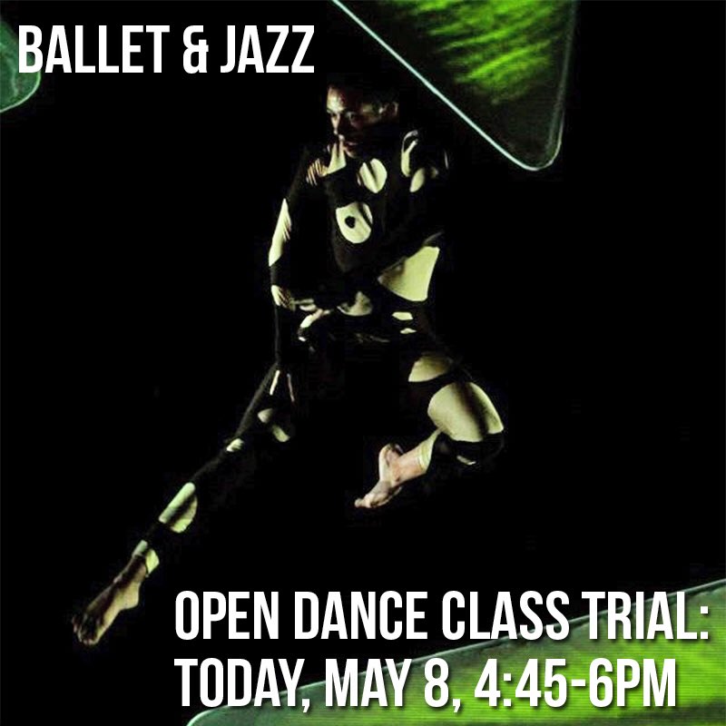 Come in for a FREE dance class TODAY! All ages, all levels. Meet our new ballet &amp; jazz instructor, Mr. Cleon! 👯