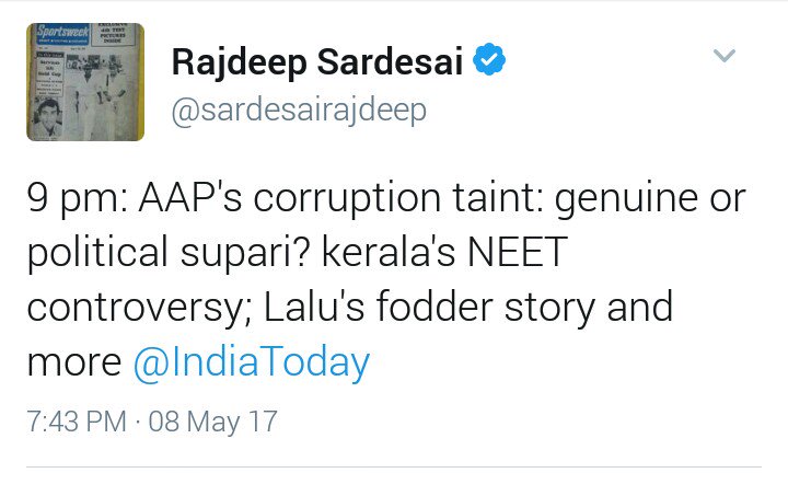 MihirkJha's tweet photo. Some who didn't release details of #Cash4VoteScam because of pressure from 10JP is calling other's work "Supari Journalism". https://t.co/YkXOUFXzRv