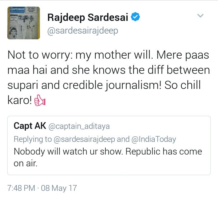 MihirkJha's tweet photo. Some who didn't release details of #Cash4VoteScam because of pressure from 10JP is calling other's work "Supari Journalism". https://t.co/YkXOUFXzRv