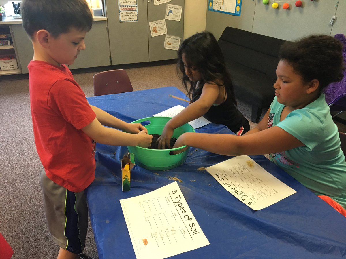 MsScholinsClass's tweet photo. We are soil scientists this morning studying properties of 3 types of soil! #dirtydirtierdirtiest 😁 #PhxFirebirds https://t.co/okH4PyffzS