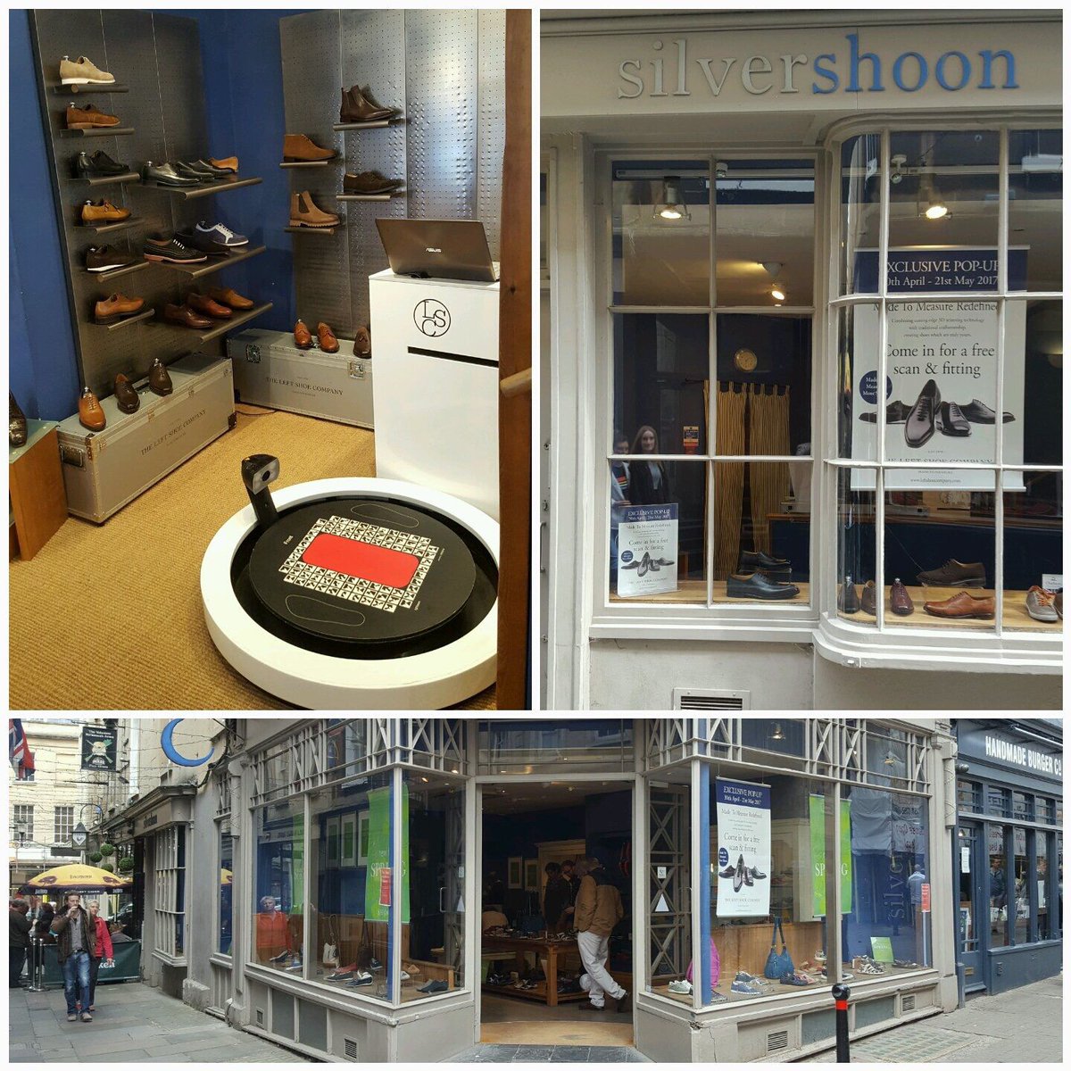 Leftshoecompany's tweet photo. Our latest pop-up store has arrived @shoonshoes in Bath!
Join us for your free scan &amp; fitting...
#madetomeasure #jointherevolution #LSC https://t.co/lckOo3Qg20