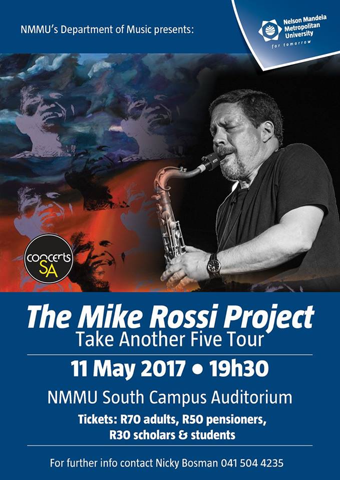 sajejazz's tweet photo. #MikeRossiProject in PE Thursday 11 May at #NMMU thanks to @ConcertsSA and #MusicMobility @Leelips @NuthouseMusic #supportlivemusic #Jazz https://t.co/5oVlcs3ztK