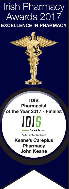 keanespharmacy's tweet photo. We are delighted to be nominated for this award! Fingers crossed for the 20th May! #ipnawards #CarePlus https://t.co/XJwkdDh08Z