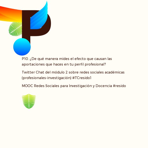 residomooc's tweet photo. P10. ¿De qué manera mides el efecto que causan las aportaciones que haces en tu perfil profesional? #resido #TCresido https://t.co/8BRV2uz1yQ