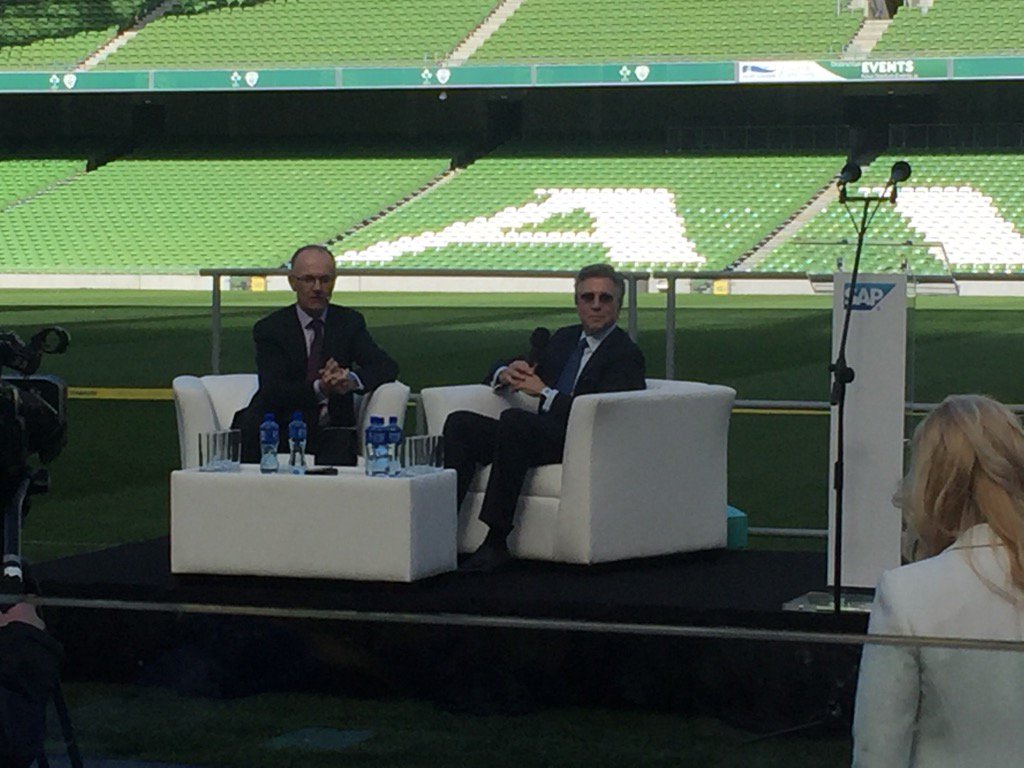 EmerNeville's tweet photo. A pleasure to welcome the great @BillRMcDermott to SAPIreland! #SAP20Ireland https://t.co/n5yFEnyKvG