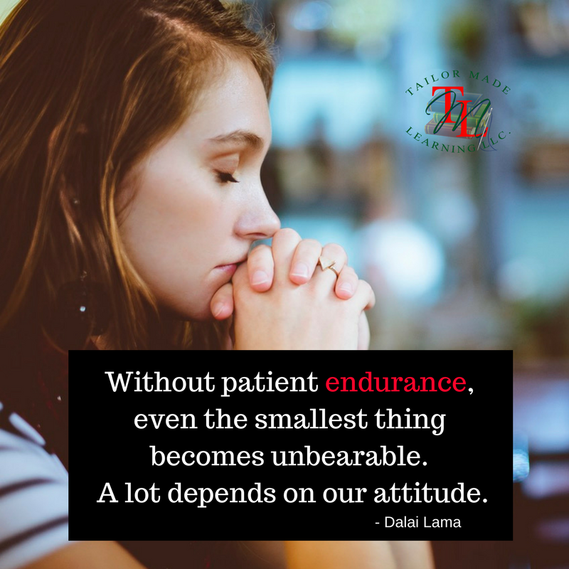 TMLearn's tweet photo. Endure. #MondayMotivation #TailorMadeLearning #achievement #tutoring #homeschool #SATPrep #ACTPrep https://t.co/U2LtgW65TF