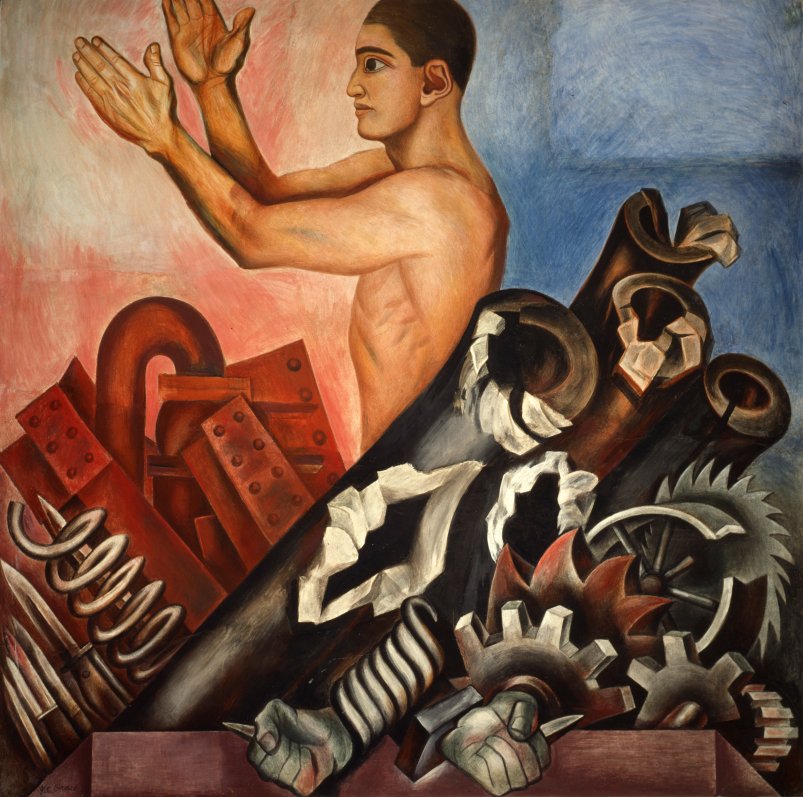 Politically-charged murals by José Clemente Orozco, 1920s-30s, one of the &...