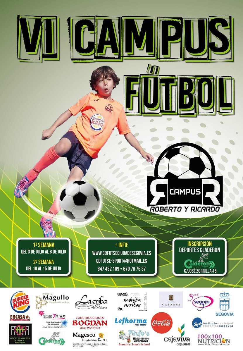 ¡Ya estamos listos! En una semana abierto el plazo de inscripción. No te quedes fuera del mejor Campus en Segovia