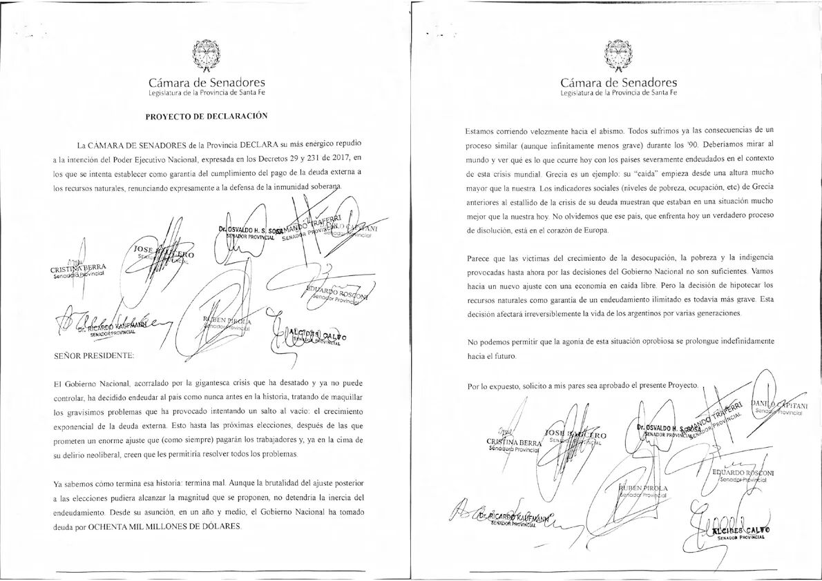 JPRafaela's tweet photo. Acompañamos repudio de @alcidescalvoOK y senadores PJ a @mauriciomacri por hipotecar nuestros recursos naturales. https://t.co/8XtsSQCLQe