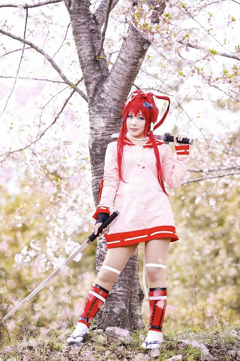 愛梨 Auf Twitter コスプレ写真 ピンの写真も 桜が素敵でした 桃ちゃん撮影ありがとう 百花繚乱サムライガールズ 柳生十兵衛 Photo 桃季くん Touki Cos コスプレ Cosplay