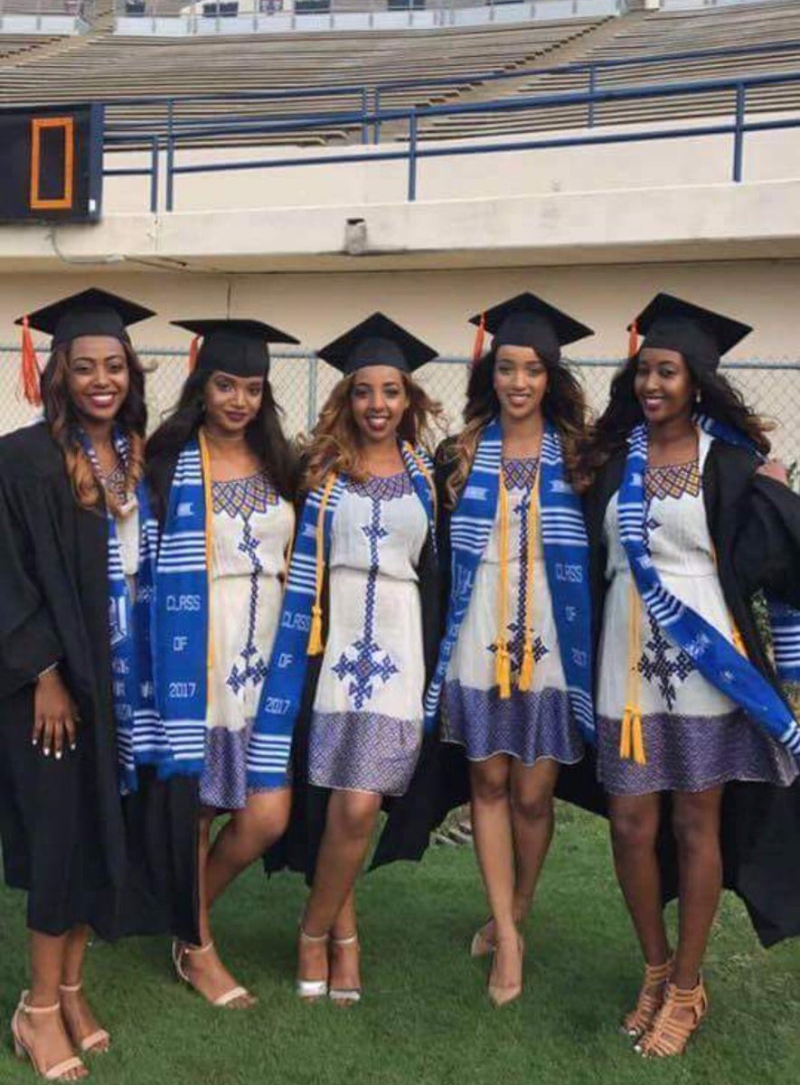 This gorgeous girls graduated from @JacksonStateU shine wearing #Ethiopia-n  traditional clothes. Conquer social media