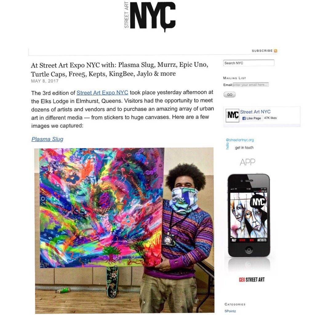StreetArt_NYC's tweet photo. At @streetartexpo #SAENYC #plasmaslug and more #urbanart on https://t.co/CxLlYoL3EM https://t.co/xJIJawda8b