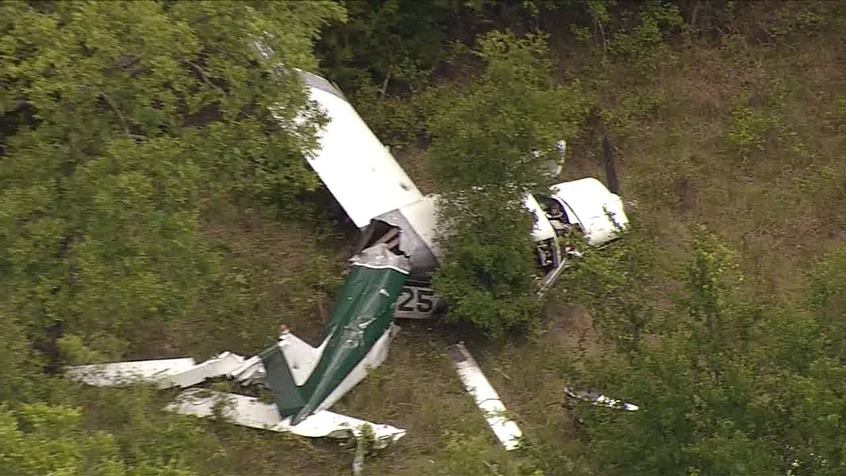 Plane crash near ox mill creek road in parker county. no major injuries reported.