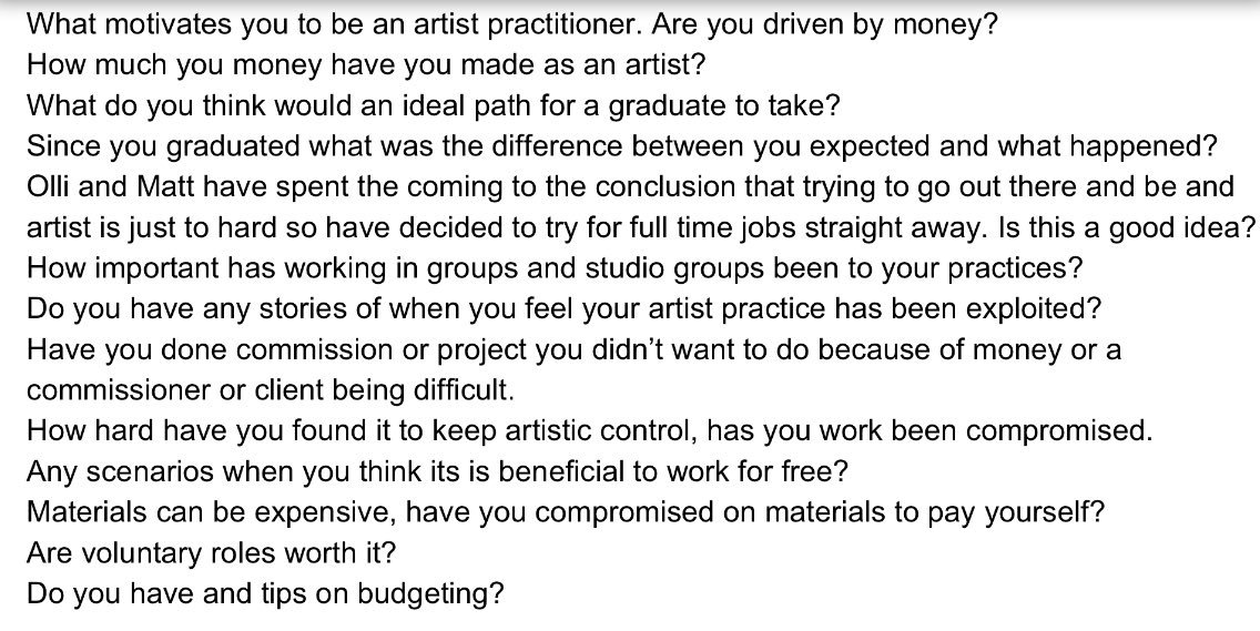 collideart16's tweet photo. Preview of a brainstorm of questions we will be asking our guest speakers on Monday 15th May at @OpenEyeGallery 

#professionalworth #art https://t.co/rXASiUlhtL
