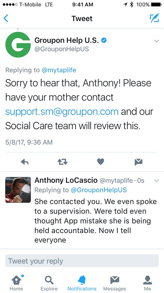 GloDanceCo's tweet photo. @GrouponHelpUS we heard what you did to @mytaplife & his mother. Shameful at best @Groupon Publicly offers help then blocks 😳 #deleteGroupon https://t.co/XiM067ccKJ