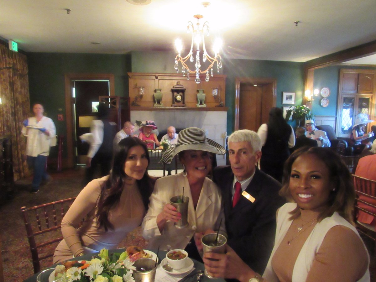 Our members had a fabulous time at our Annual Kentucky Derby Party this past Saturday watching Always Dreaming take the Garland of Roses!