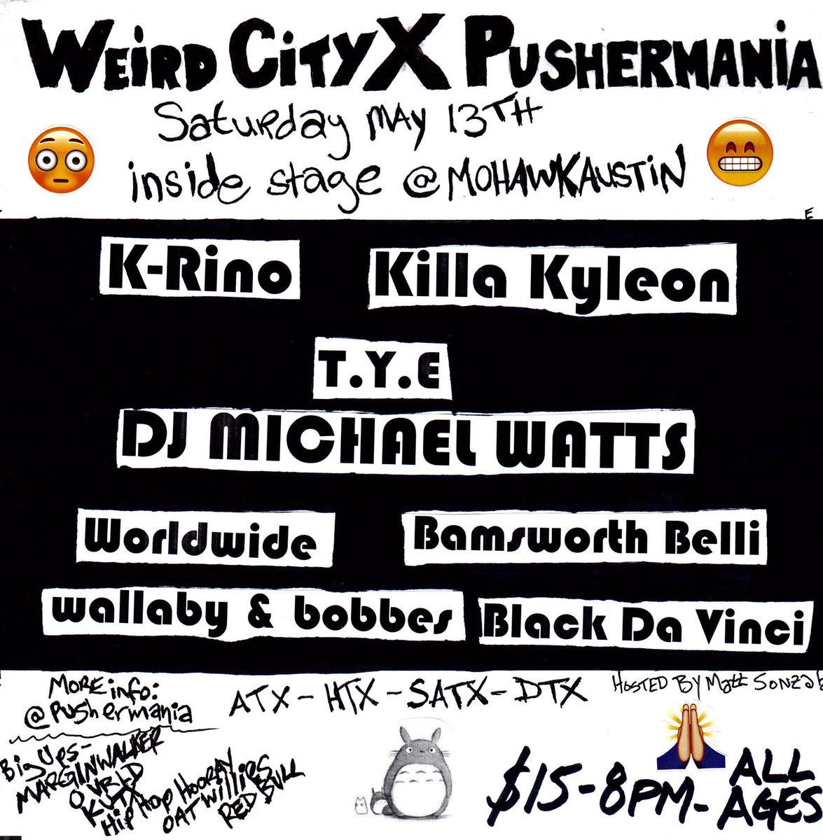 TYEHARRIS32's tweet photo. SHOW THIS SATURDAY IN AUSTIN, TEXAS @WeirdCityFest !!! https://t.co/LpSoVIjVXO