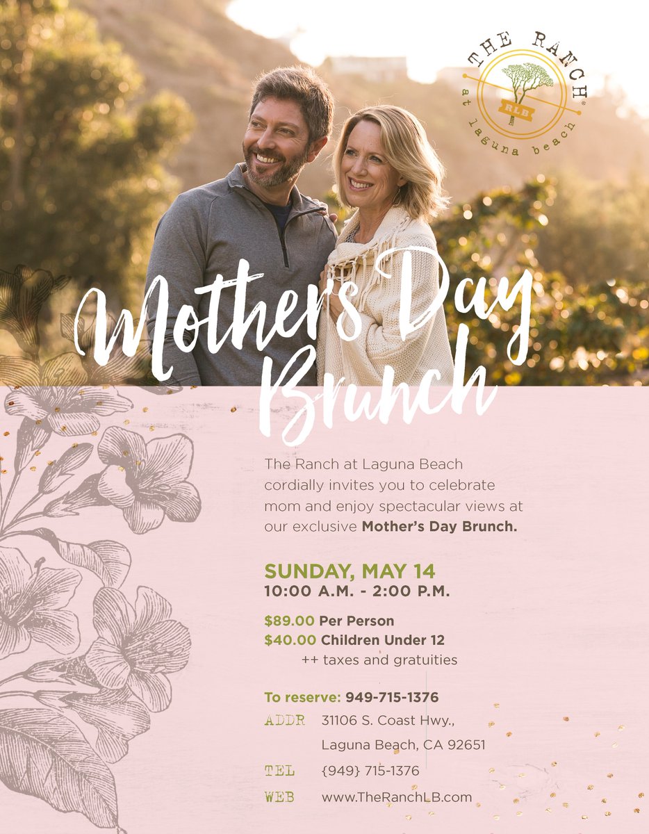 TinyOrangesOC's tweet photo. This mom thinks @TheRanchLB would be the PERFECT spot for #MothersDayOC brunch! #ranchlb https://t.co/bgLFaRi2h5