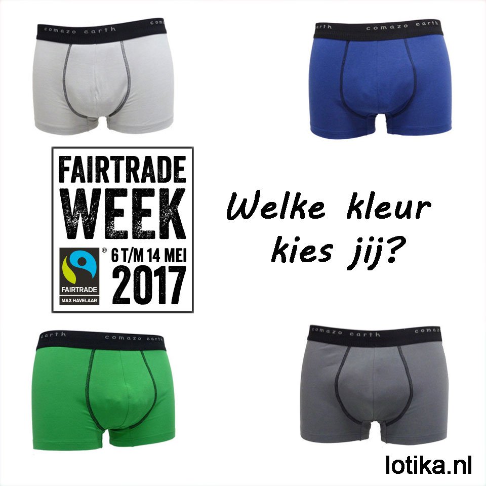 Welke kleur kies jij? #fairtrade ondergoed voor heren en dames lingerie vindt je bij Lotika  #fairtradeweek  lotika.nl