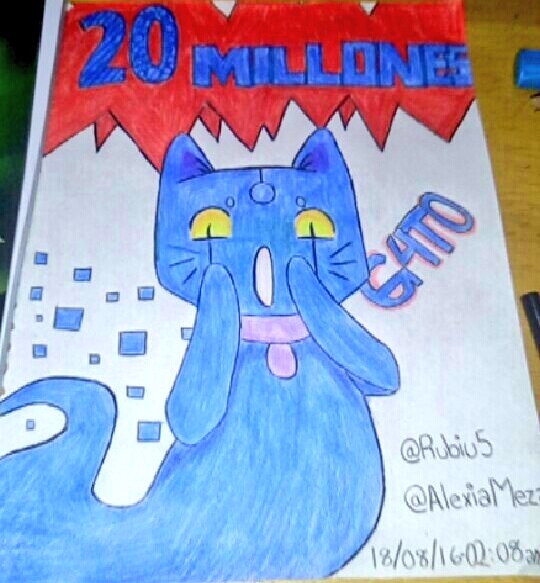 _ftskz's tweet photo. Agosto 2016// Abril 2017 
#elrubiusfanart #G4to 💙* https://t.co/g5LfEzTLs3
