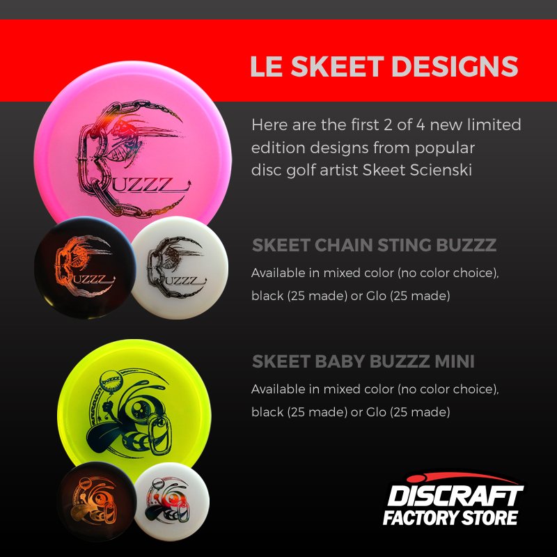 DiscraftFS's tweet image. We love Skeet. Some new LE designs dropping!
Scroll to "what's new" on discraftfactorystore.com
