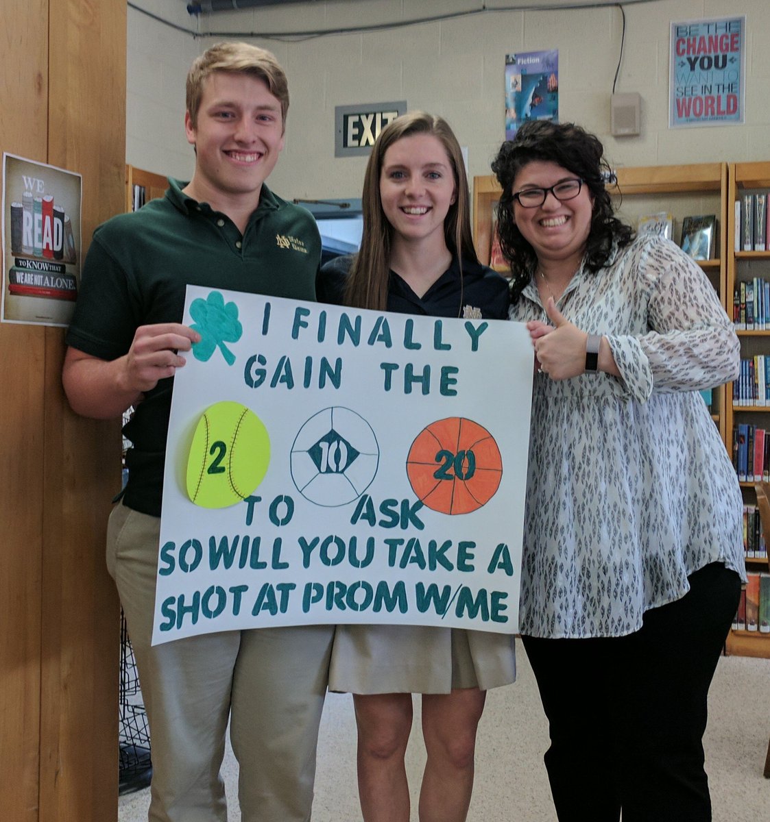 NDHSBatavia's tweet photo. I witnessed my first prom-posal today! #teacherlife https://t.co/A5kHmcJzx9