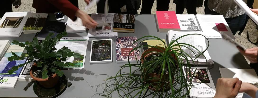 Plants, books on plants and their authors at the vegetal mediations Book Salon #phytocentric #envhum