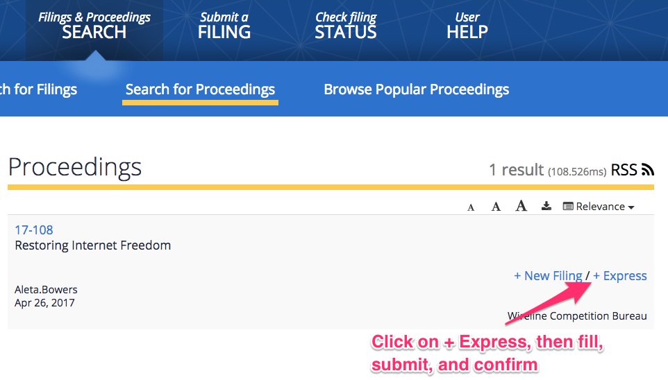 ossia's tweet image. It only takes 45 seconds to tell the @FCC to leave Net Neutrality alone. If you are American, go do this now: gofccyourself.com
