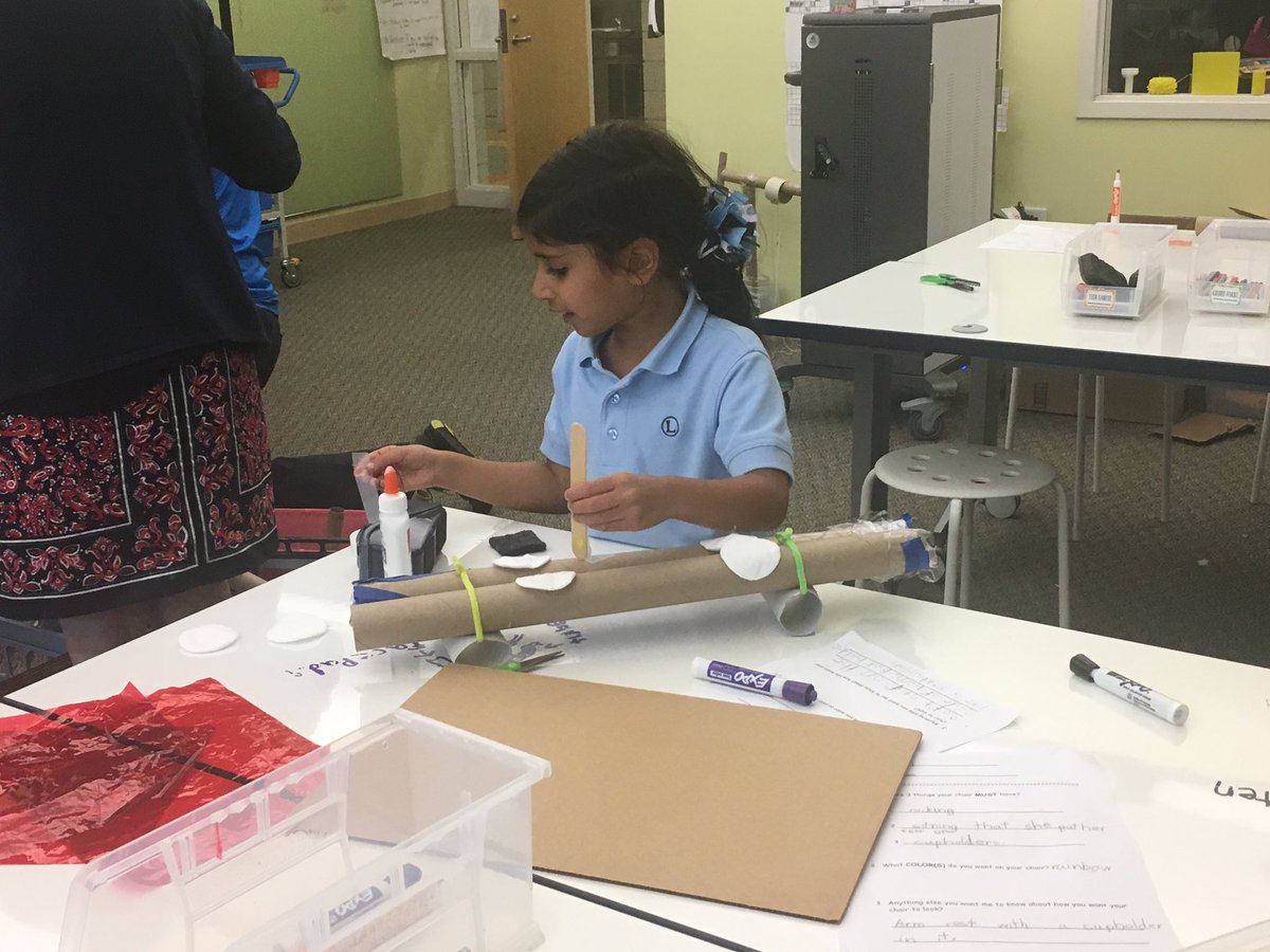 clairemracek's tweet photo. K Ss interview, design,& prototype "the perfect chair" for partners. #inGenStudio #designthinking @tcooper66 @PapillonIvey @TheLovettSchool https://t.co/Eq99HFpCCX