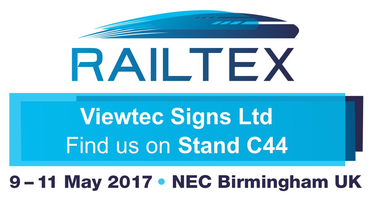 Viewtecsigns's tweet photo. Why dont you come and visit us at #Railtex2017 https://t.co/IISyGx1aUt