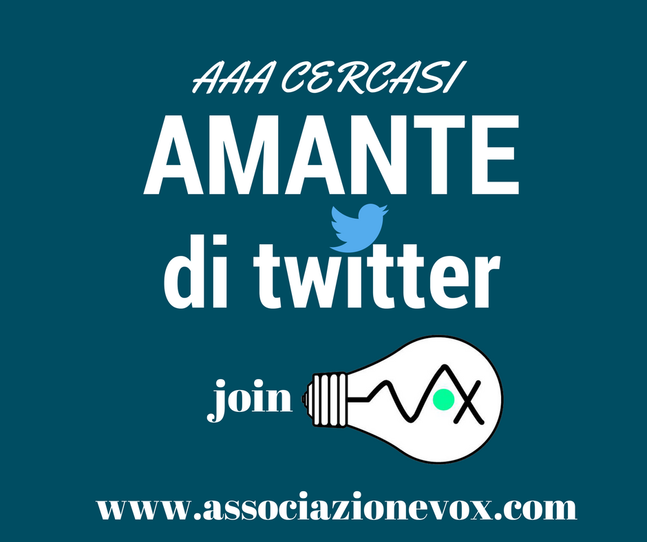 VoxRadioWebzine's tweet photo. @TwitterItalia sarà felice di sapere che #VoxAc sta per fare il botto! unisciti alla crew, invia il tuo CV a vox.associazione@gmail.com https://t.co/kRqXSxIfOG
