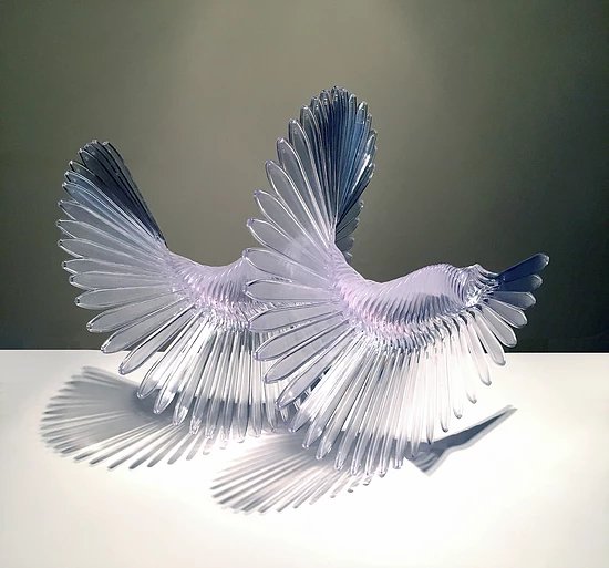 iwartsfestival's tweet photo. #Chicago-based artist Evan Stoler transforms #OrdinaryObjects into #ExtraordinaryArt. Can you guess what material he used for each piece? https://t.co/1f1R6Yp9Nd