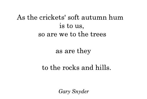 Happy birthday, poet Gary Snyder! A voice for the Earth for decades, and still writing at 87. 