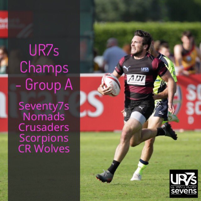 UR7s Chanps Men's Open Group A. This is an absolute melter of rugby 7s talent!