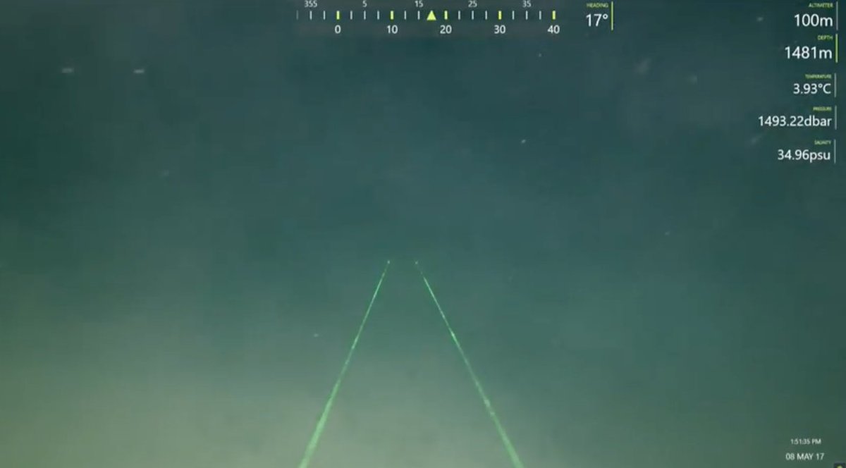 udceoe's tweet photo. Happening now! Live footage from our ship the #RVSharp as scientists explore Mid-Atlantic Margin #methane seeps https://t.co/mQCzTYltY6 https://t.co/DcyOXWNakH