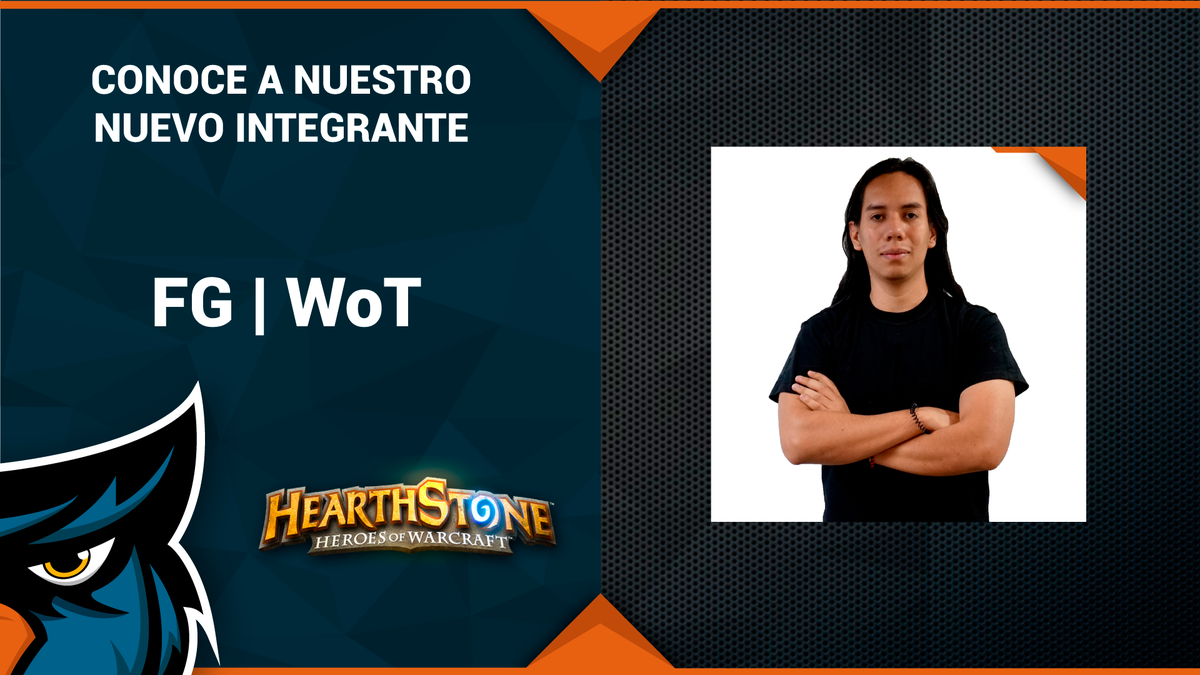 FocusGamingCol's tweet image. Conoce a nuestro nuevo integrante en la división HearthStone. FG|WoT ow.ly/skXX30bxvCZ ow.ly/tW8K30bxvER