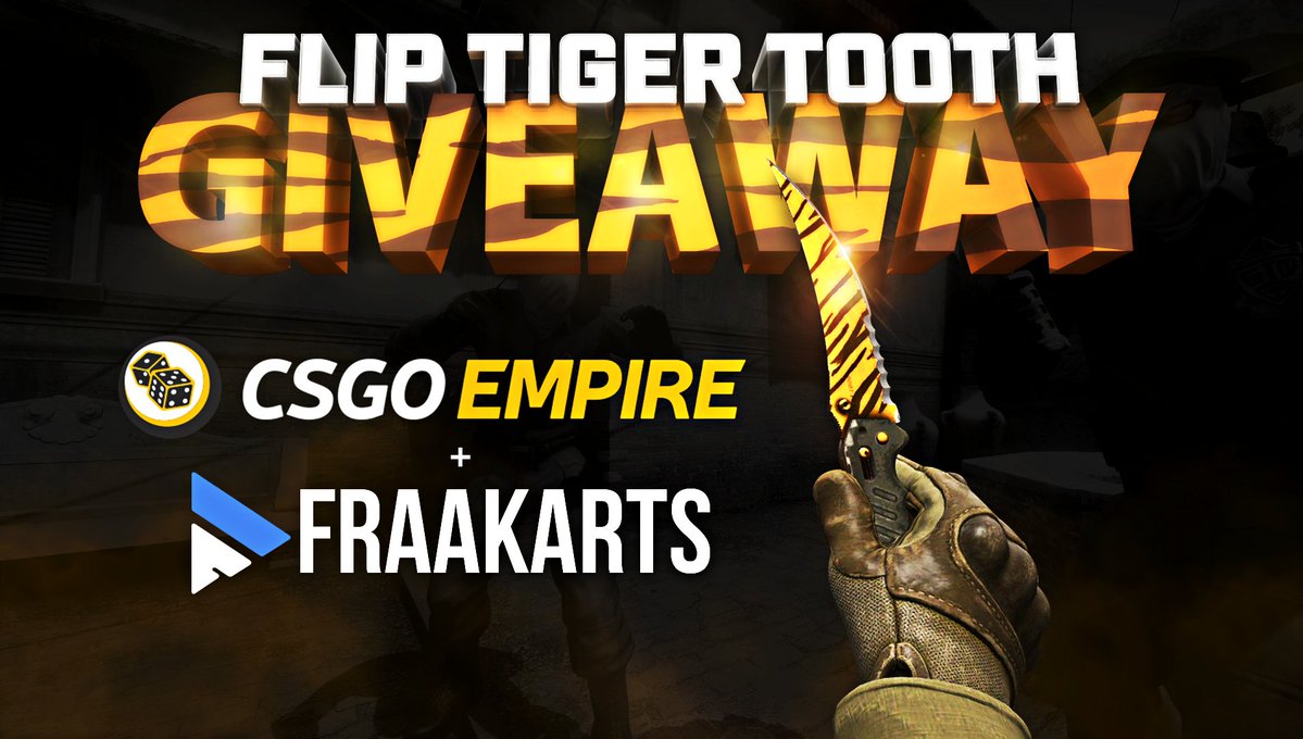 HawkBr_1's tweet photo. Flip Knife Tiger Tooth (Factory New) GIVEAWAY
By @csgoempire and @Fraakarts 
RT &amp;... https://t.co/UUzljk1FbK by #CSGOEmpire via @c0nvey https://t.co/v2NTSoKAOP