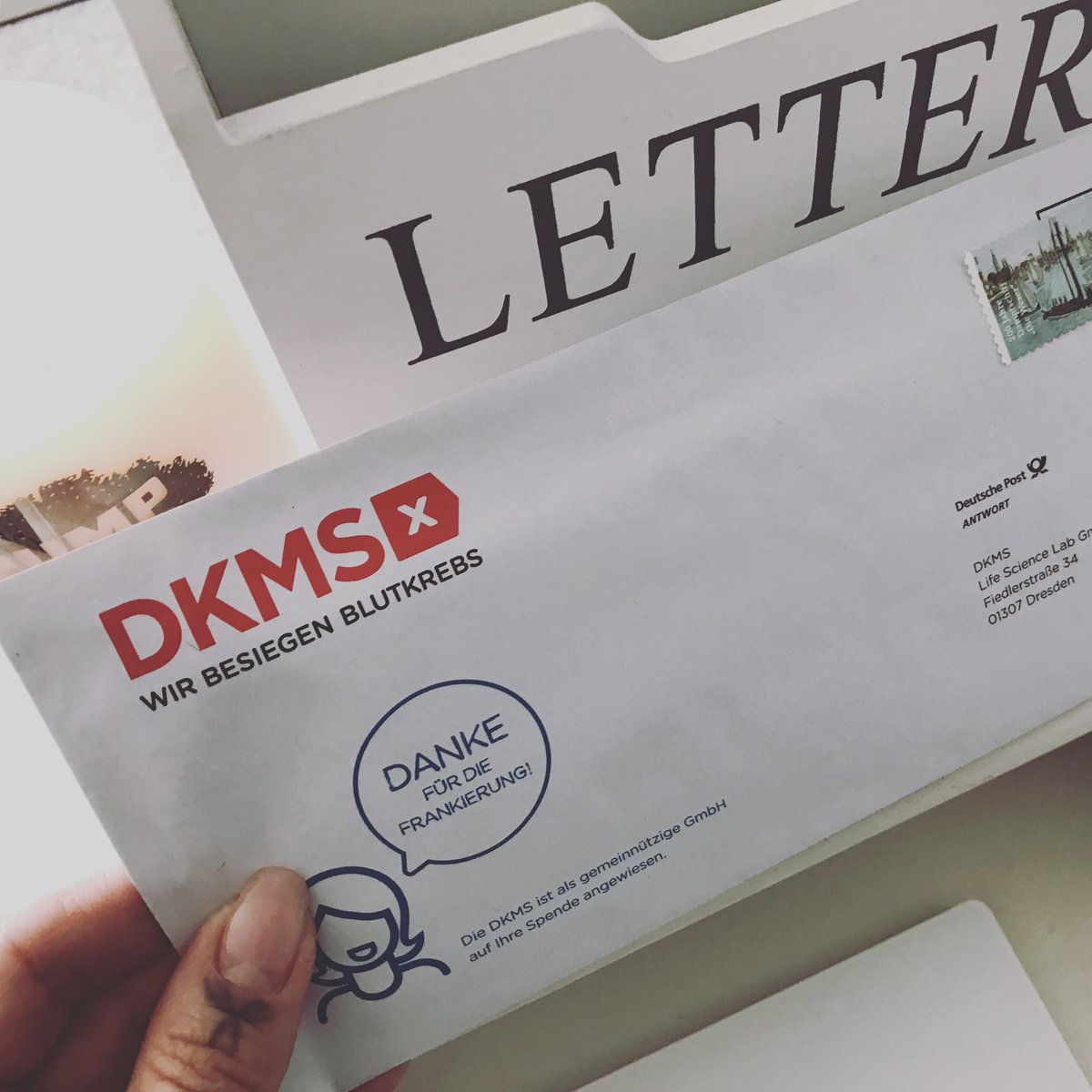 Es bedeutet nur eine Minute meiner Zeit ...für jemand anderen bedeutet es vielleicht das Leben <a href="/DKMS_de/">DKMS Deutschland</a> #keinewerbung