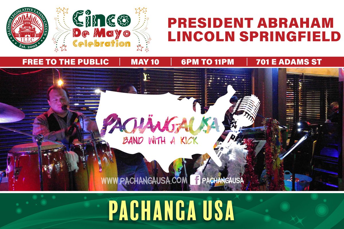 Dance the night away at the #ILLC #CincodeMayo #Celebration this Wednesday in Springfield! Salsa, Merengue, Cumbia and all the latest hits!