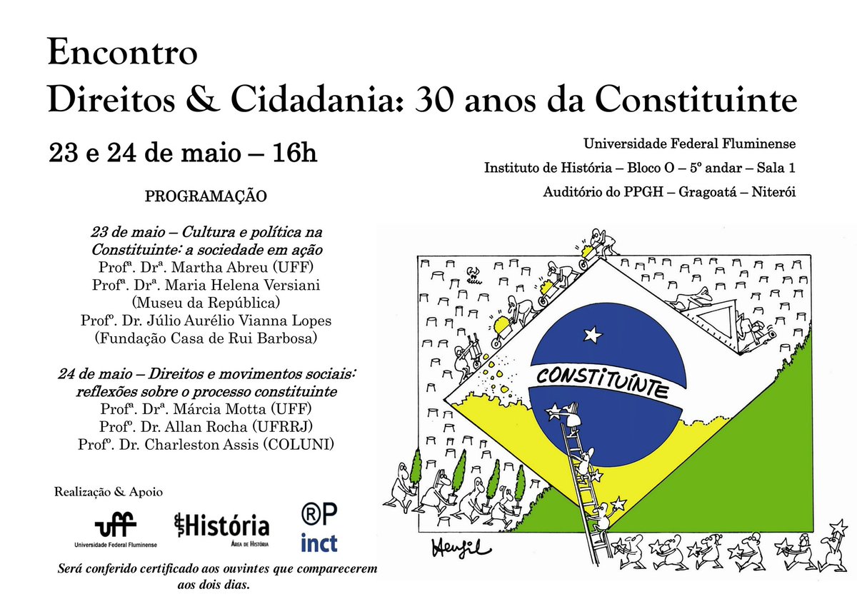 Evento: “Direitos &amp; Cidadania: 30 anos da Constituinte”