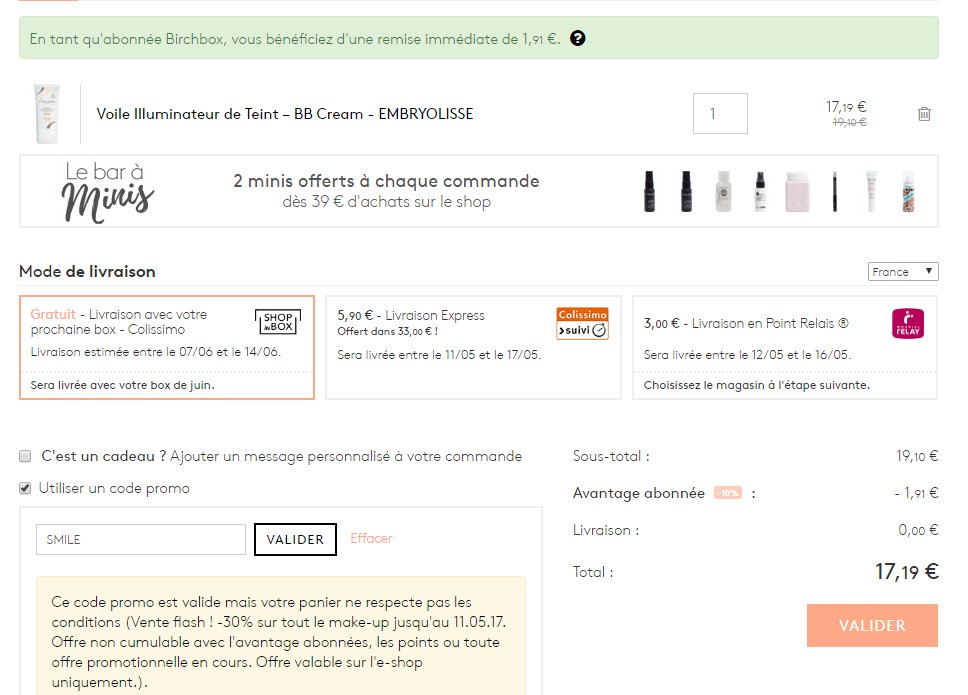 vanaisse's tweet photo. @BirchboxFR comprends pas du tout pourquoi ça ne fonctionne pas !!! https://t.co/TdzYdwPVsi