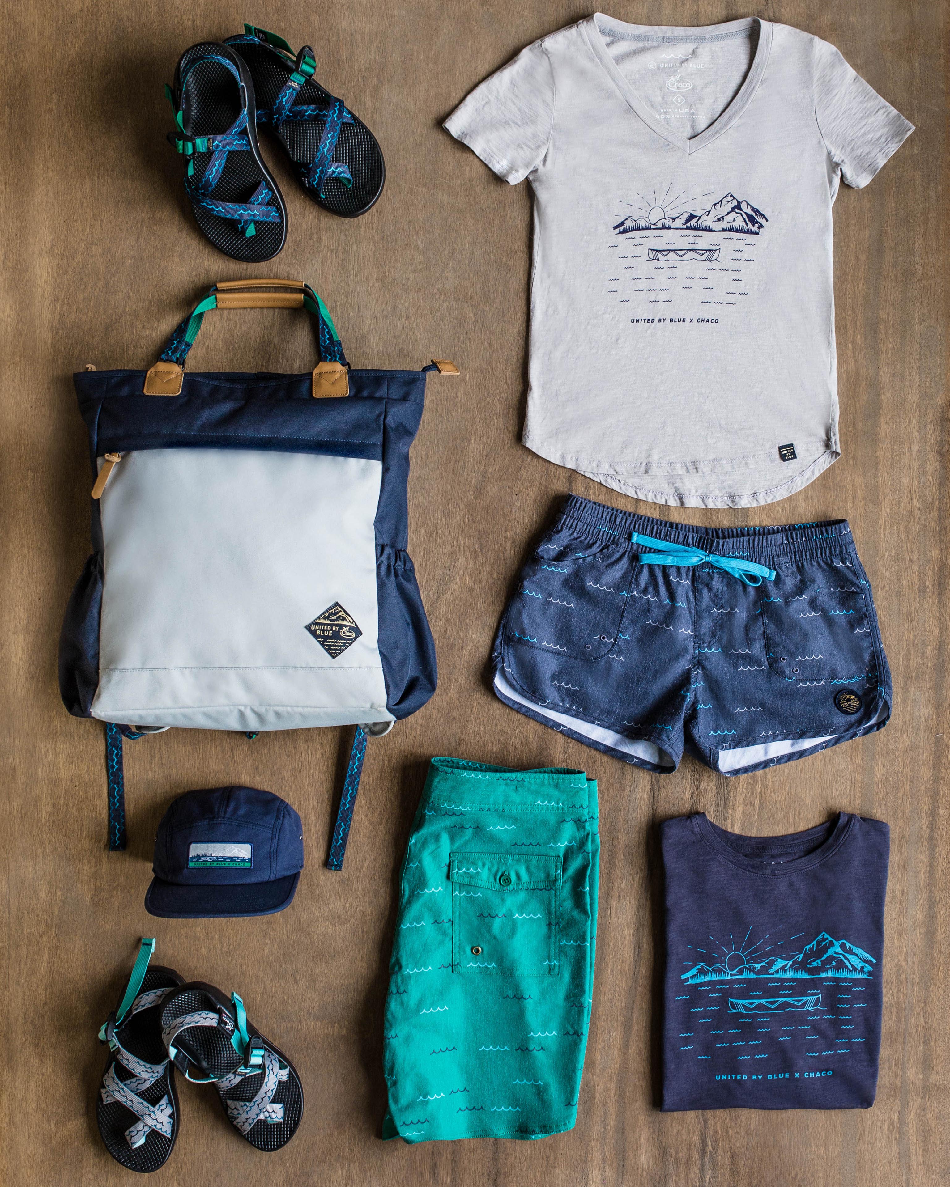 United by sales blue chacos