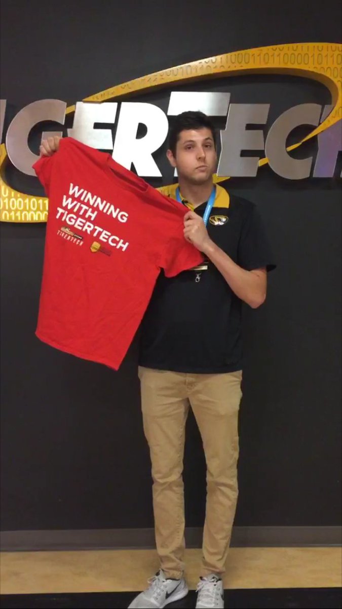 MUTigerTech's tweet image. We&apos;re looking for Tigers in red! We will be checking all over campus for people in their #GetCaughtMIZ t-shirts! 👀