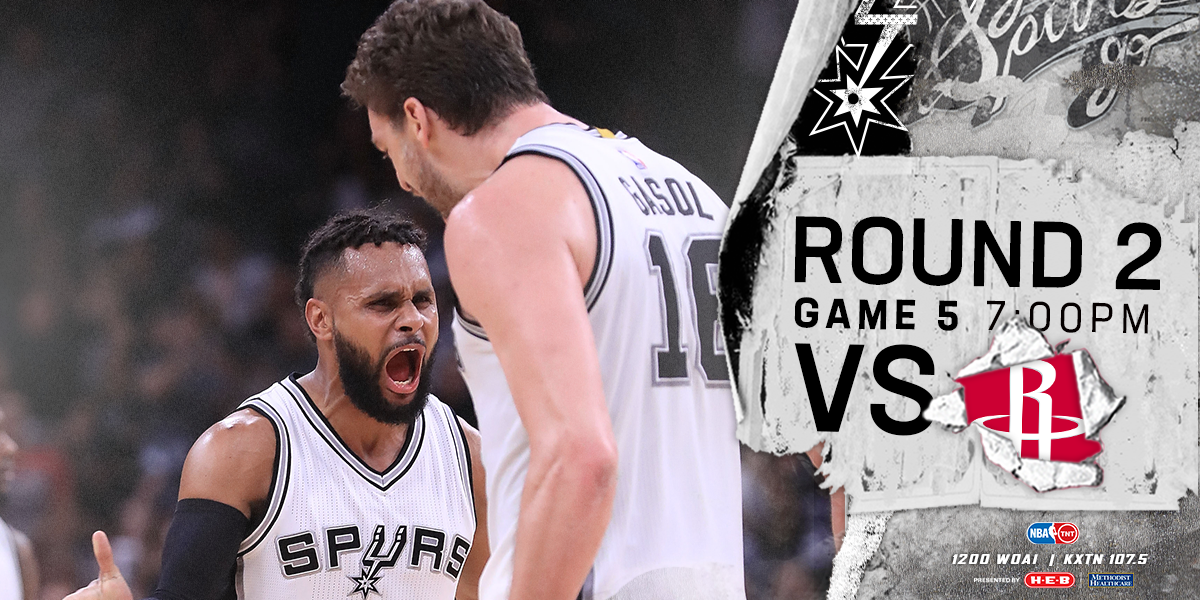 spurs's tweet photo. Game 5. Tonight. Our. House. #GOSPURSGO https://t.co/hG29arbZOG