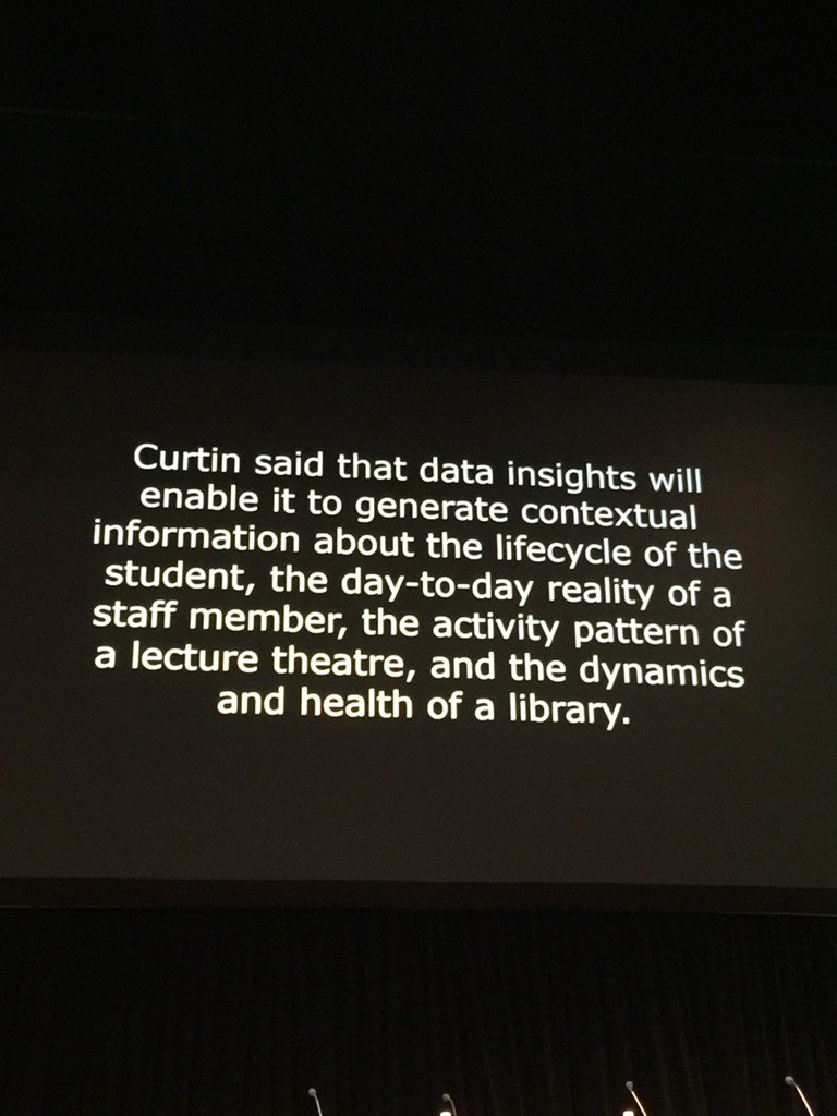 Gaithb's tweet photo. Big brother @ curtin uni! Exciting & terrifying times! #THETA2017 #privacy #bigdata https://t.co/ilForyol2r