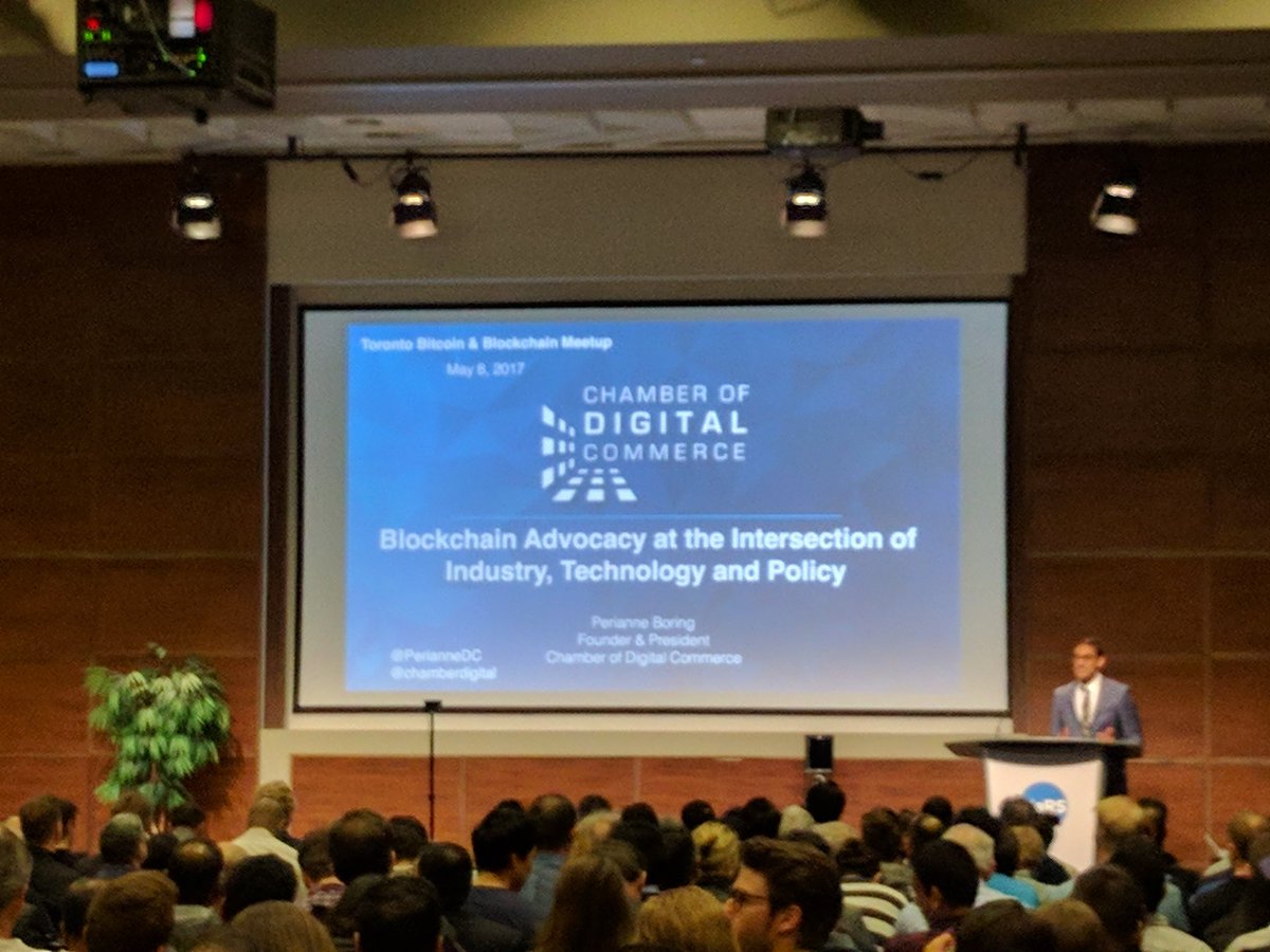ziababar's tweet photo. @PerianneDC is now on! #blockchain advocacy. #blockrev #bitcoin #ethereum @MaRSDD https://t.co/Jj6ScWi4Ra