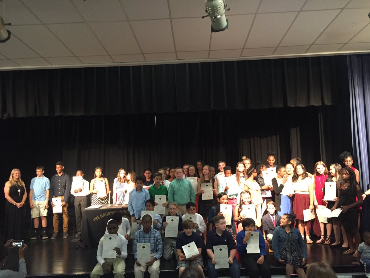 Chbaggett's tweet photo. @fhmsbucks Beta Club Induction Ceremony - 60 eligible students! Outstanding accomplishment Bucks!#wcsisthebest https://t.co/Td3v7gHJ0E