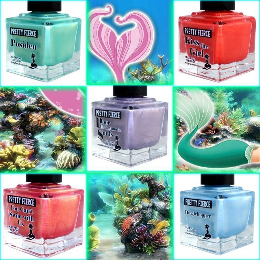 Don't Miss Out on the Just Released Mermaid Collection ♡ Your #Nails Will Never Forgive You! PrettyFiercePolish.com/collections/pr… #NailPolish